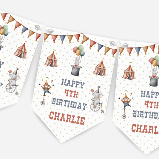 Fun Circus Theme Bunting - B111