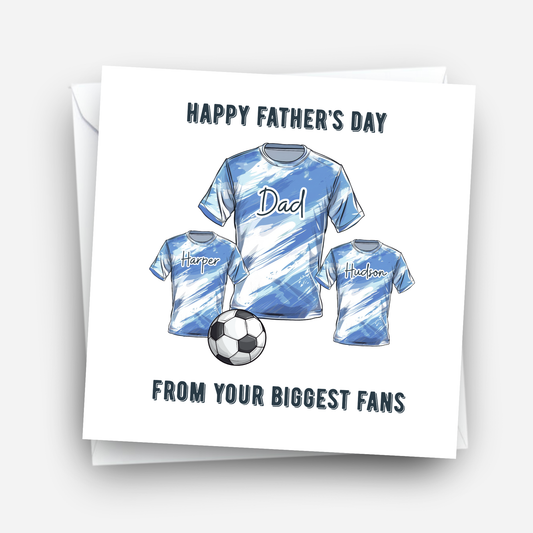 Fathers Day Card - Football Shirt Design - C763