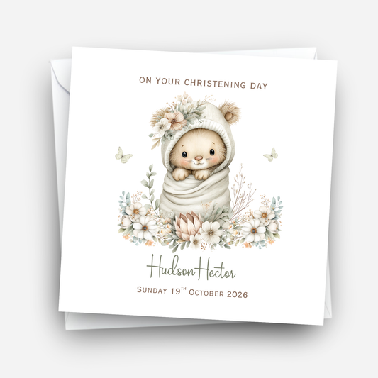 Christening or Baptism Neutral Cute Design - C851