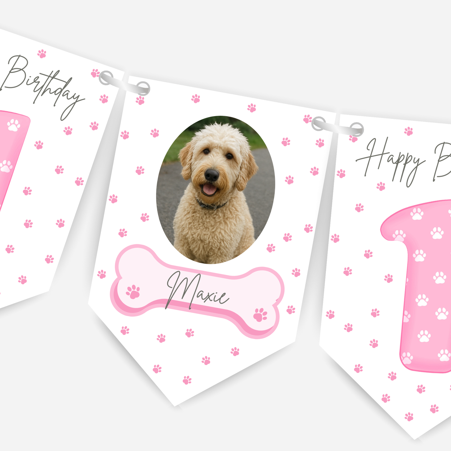 Dog Birthday Photo Bunting - B170