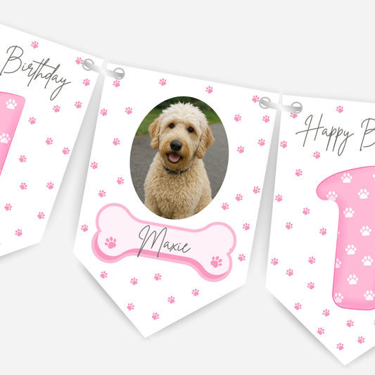 Dog Birthday Photo Bunting - B170
