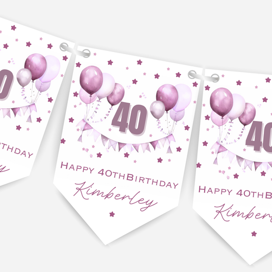 Gorgeous Party Bunting in Five Colours - B196