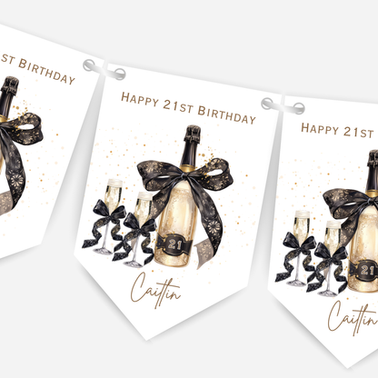 Bottle of Fizz Party Bunting - B262