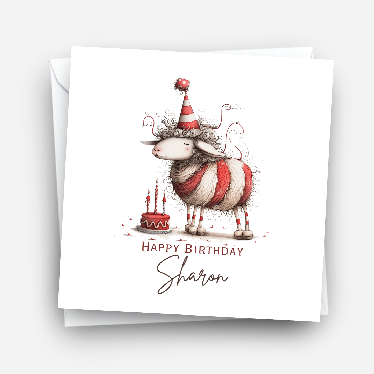 Fun Sheep Birthday Card - C566