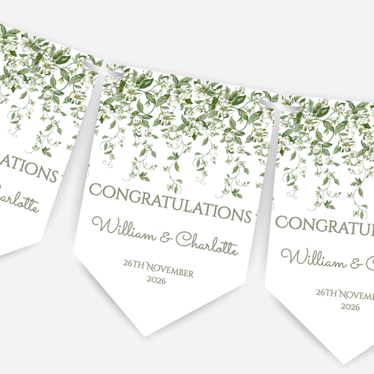 Engagement or Wedding Bunting - B289