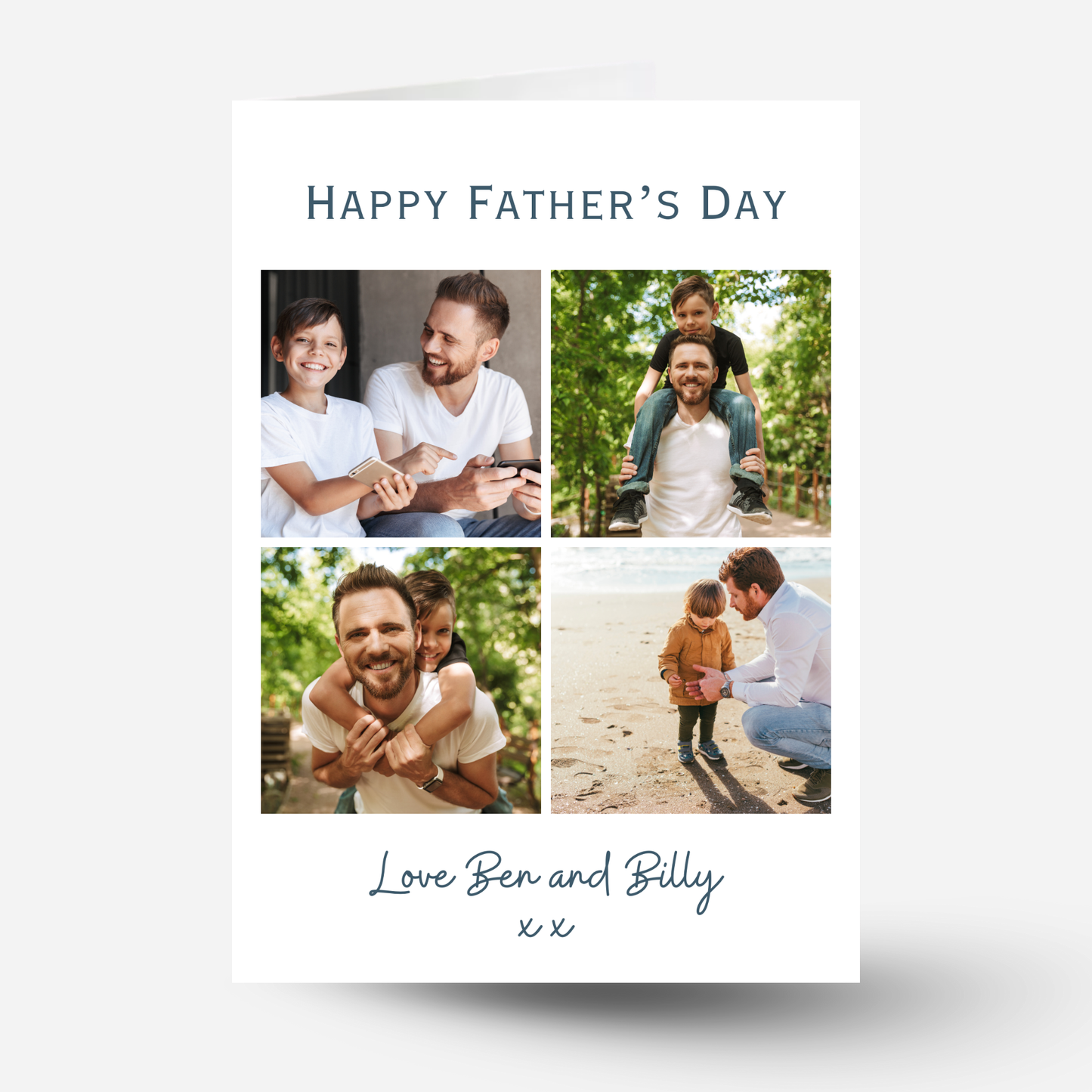 Fathers Day Four Photo Card - PC43