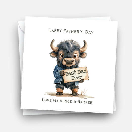 Father's Day Card - Fun & Cute Design - C764