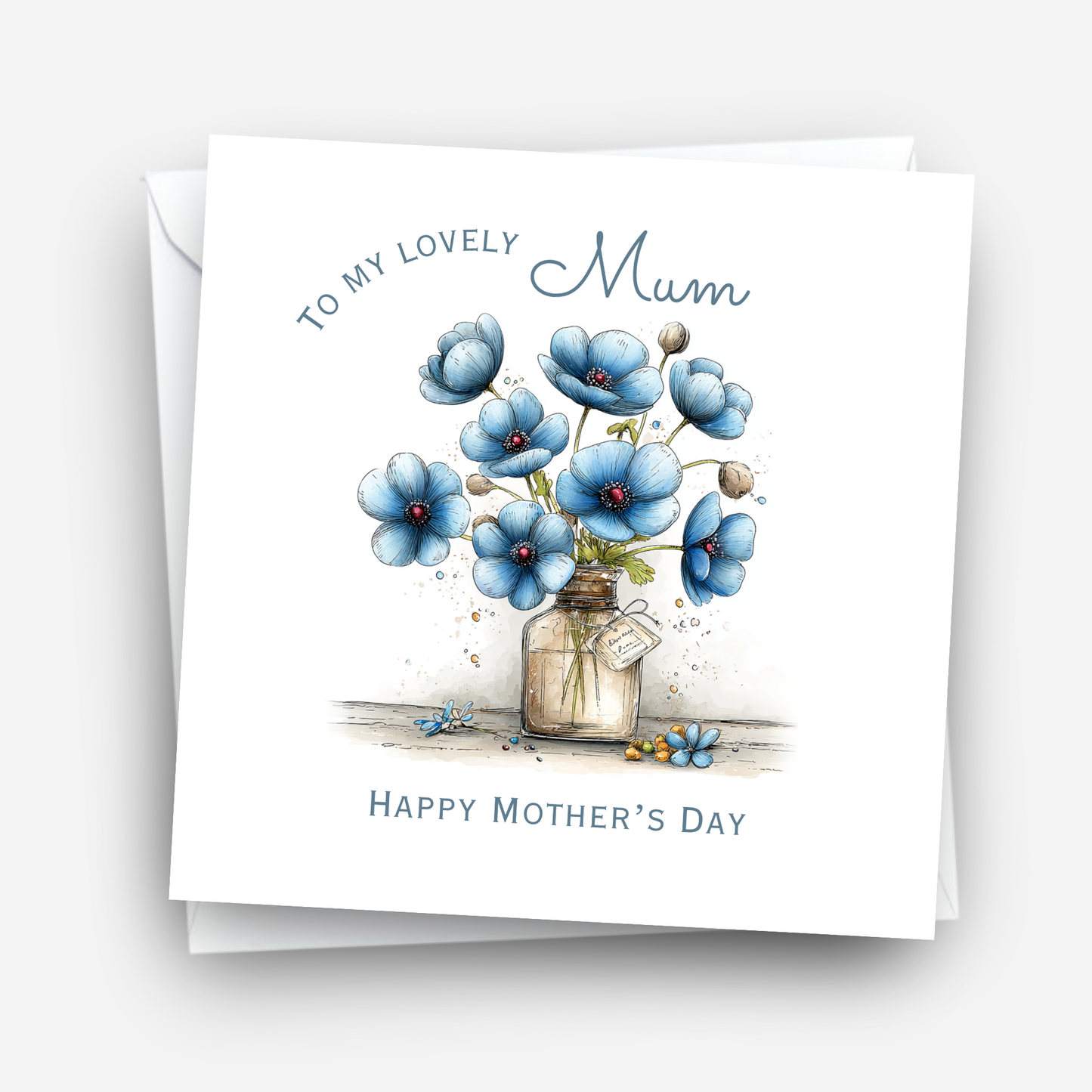 Mother's Day Card - Modern Flower Design - C742