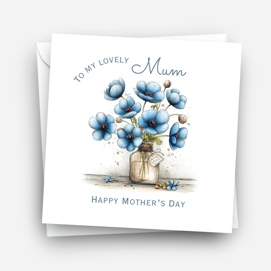 Mother's Day Card - Modern Flower Design - C742