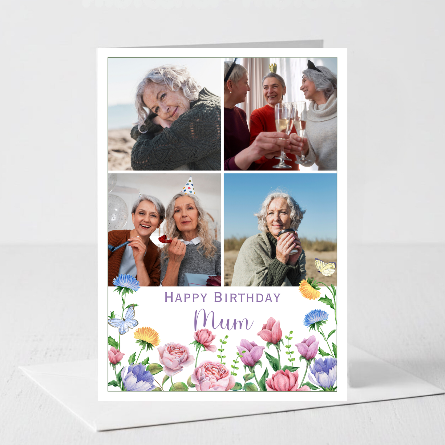 Happy Birthday Mum, Grandma or Any Relation - Photo Card - PC14