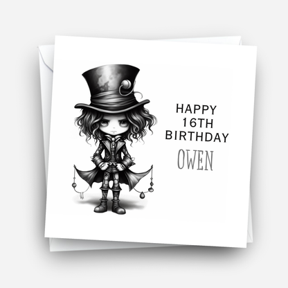 Creepy Cute Boy Art - C638