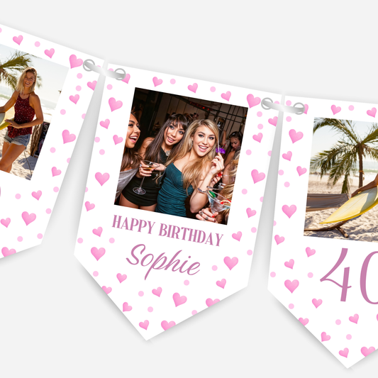 Personalised Photo Bunting Party Decoration - B282