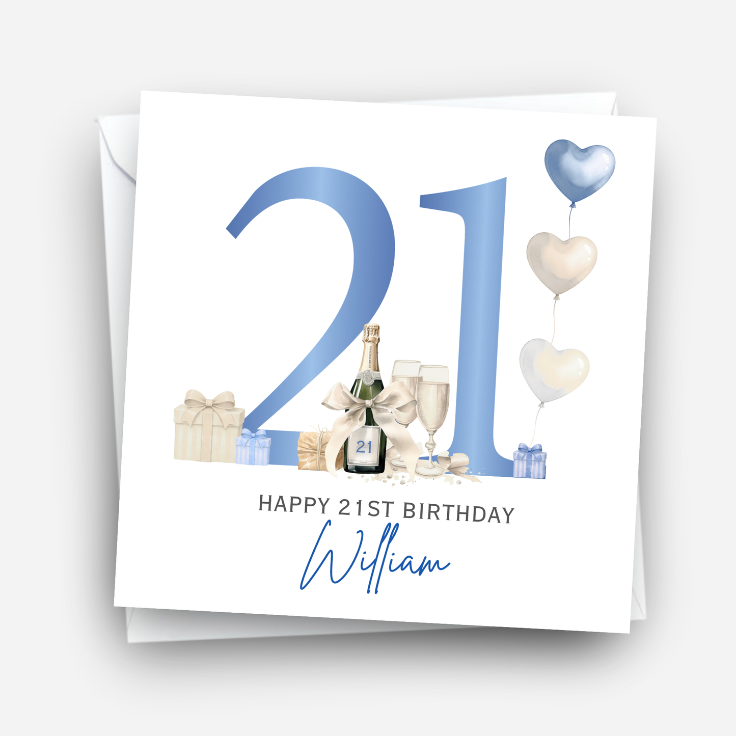 21st Birthday Card - C858