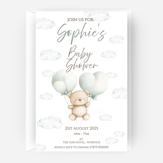 Teddy Baby Shower Invitation (Pack of 10 ) - P133