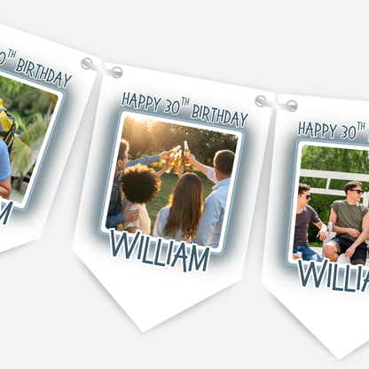 Birthday Party Photo Bunting - B302