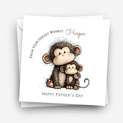 Fathers Day Card - Cheeky Monkey Design - C793