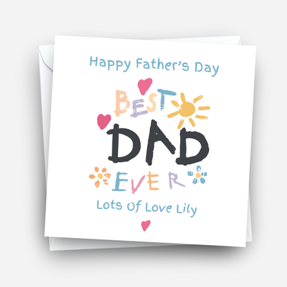 Best Dad Ever - Father's Day Card - C773