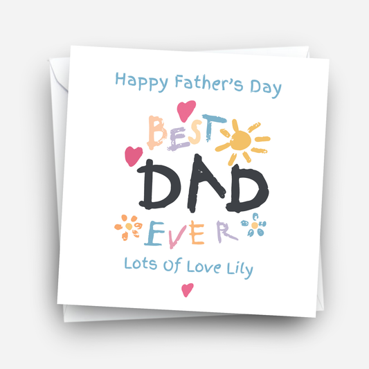 Best Dad Ever - Father's Day Card - C773