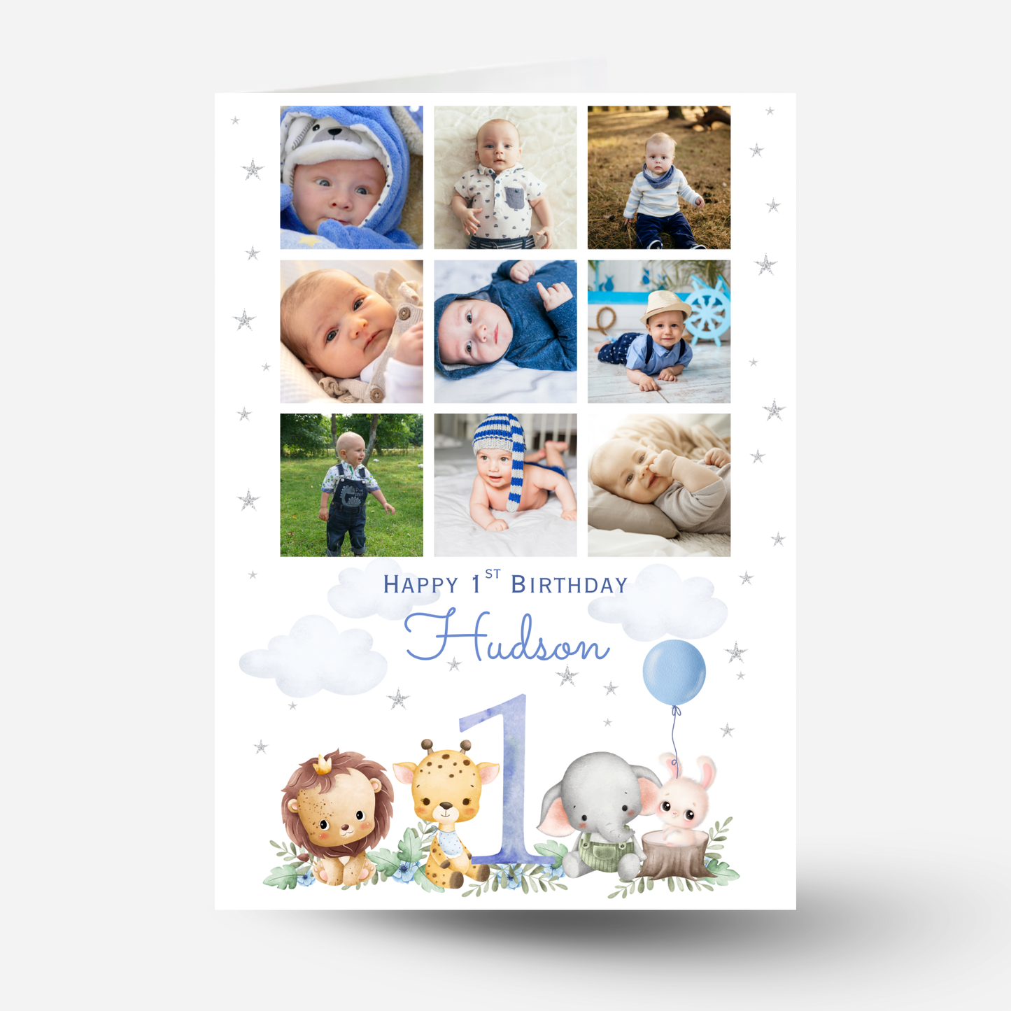 First Birthday Photo Collage Card - PC46
