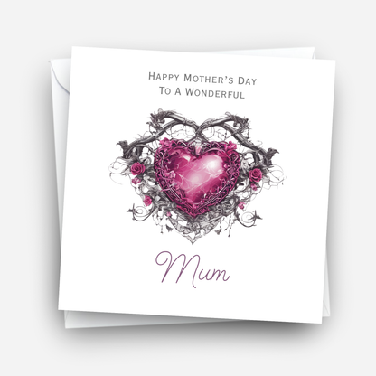 Mother's Day Card - Heart Design - C753