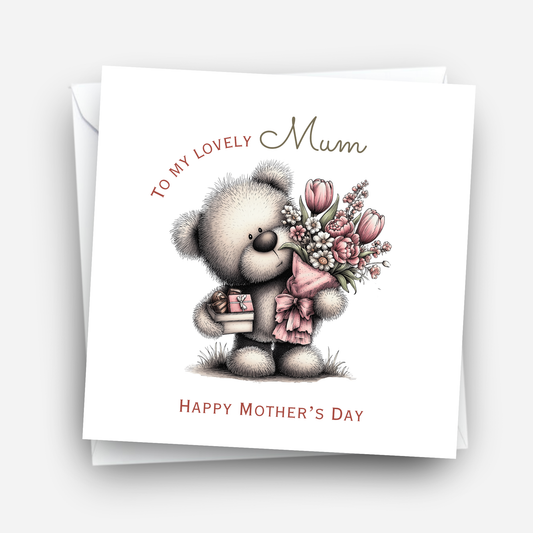 Mother's Day Card - Cute Teddy Design - C744