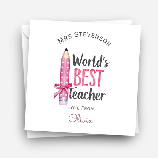 Teacher Thank you Card - C155