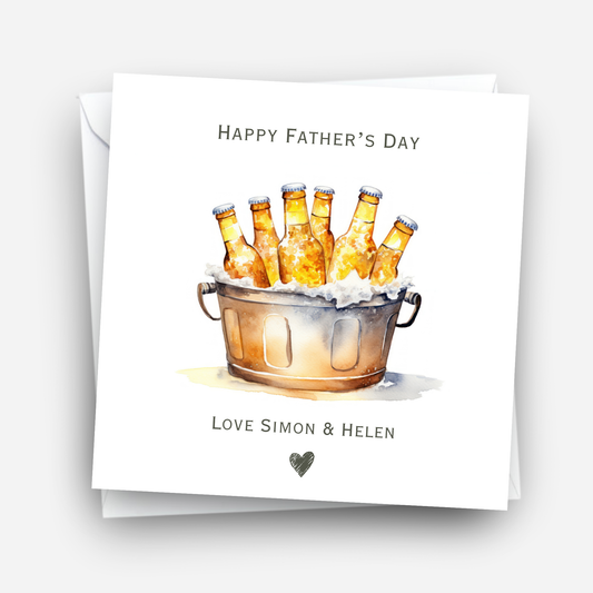 Father's Day Card - Beer Bucket Design - C765
