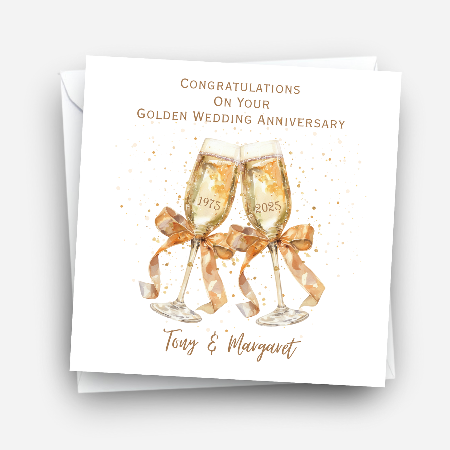 Golden Wedding Anniversary Card - C641