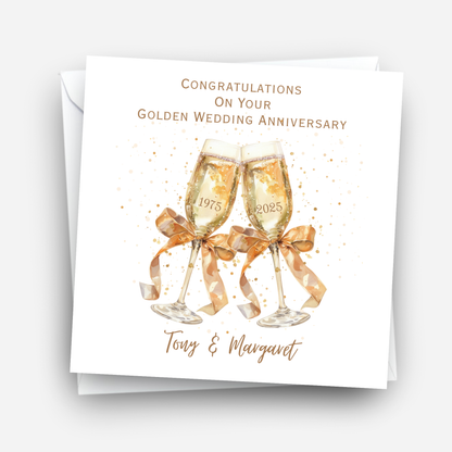 Golden Wedding Anniversary Card - C641