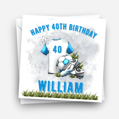 Football Themed Birthday Card - C132