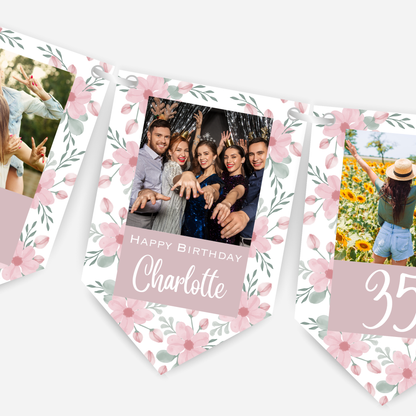 Flower Photo Bunting - B152