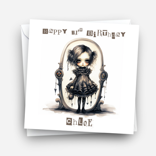 Alternative Gothic Style Birthday Card - C584