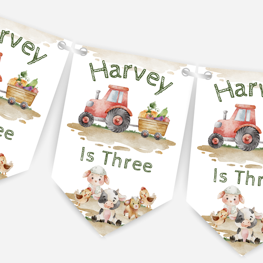 Farming Birthday Bunting - B149