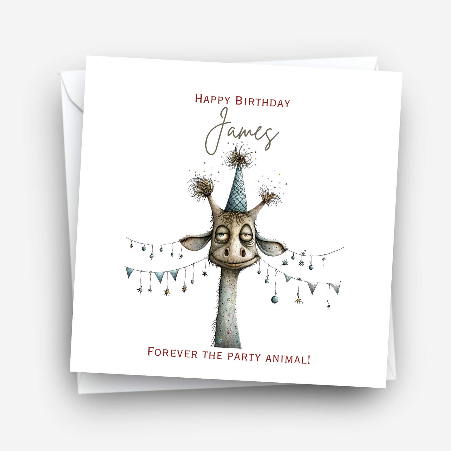 Fun Giraffe Birthday Card - C572