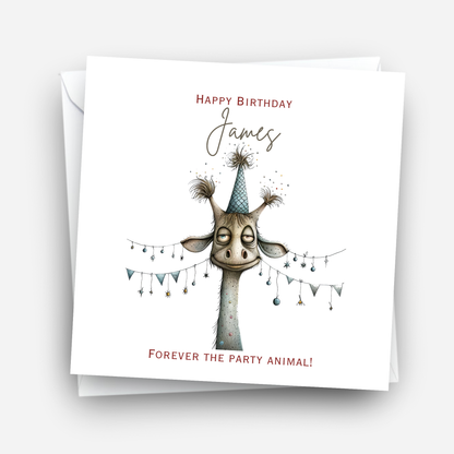 Fun Giraffe Birthday Card - C572