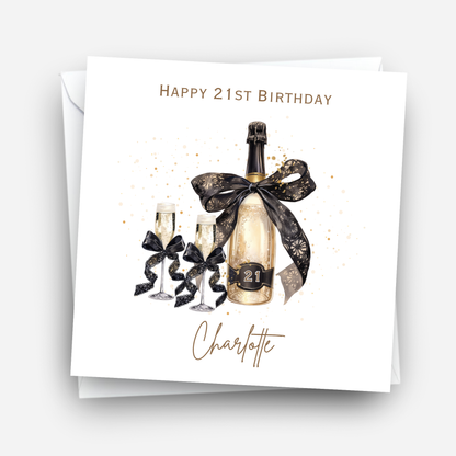 Bottle of Fizz Birthday Card - C672
