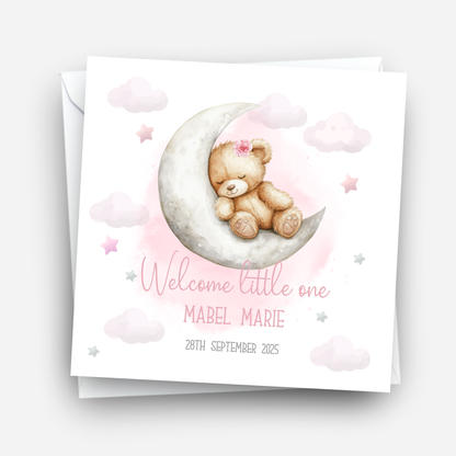 Teddy New Baby Card - C511