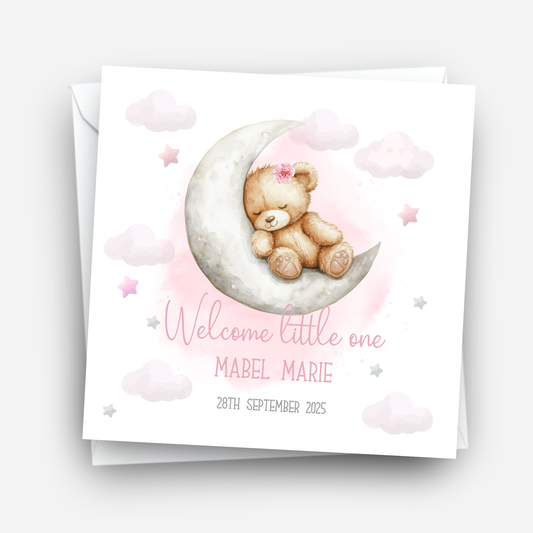 Teddy New Baby Card - C511