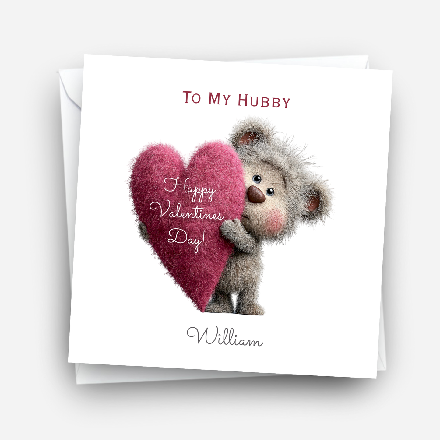 Valentine’s Day Card - Cute Teddy Design - C722
