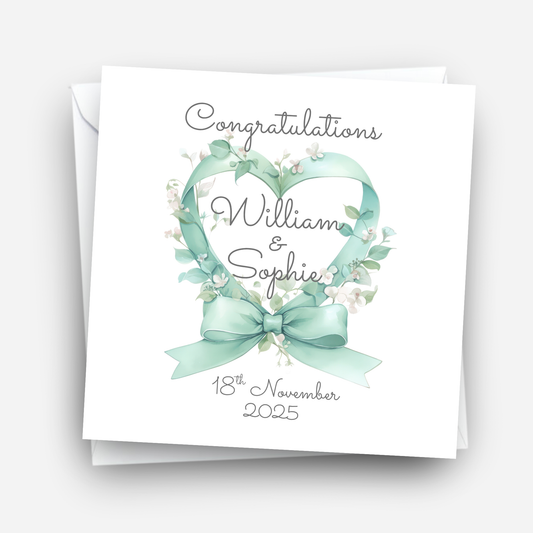 Heart Shaped flower Card - C635