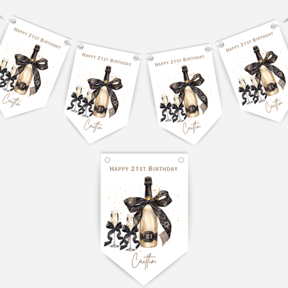 Bottle of Fizz Party Bunting - B262