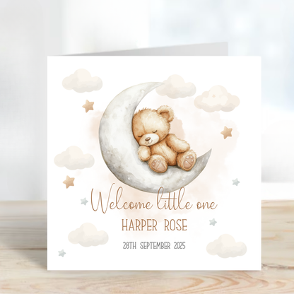 Teddy New Baby Card - C510