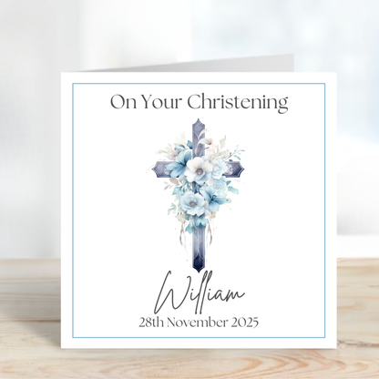 Christening & Baptism Personalised Card - C517