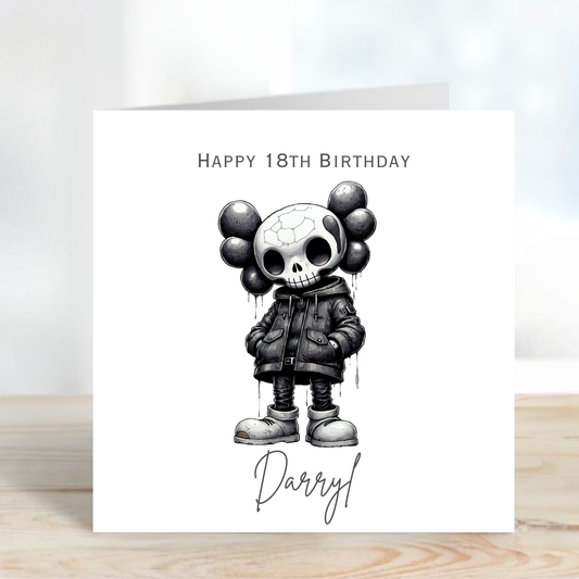 Alternative Creepy Skeleton Card - C582