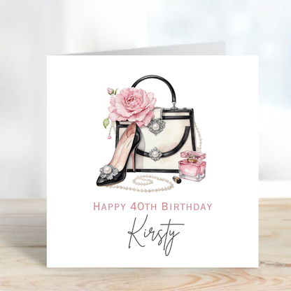 Fashion Handbag Birthday Card - C593