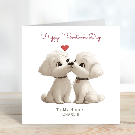 Valentine’s Day Card - Cute Puppy Design - C724