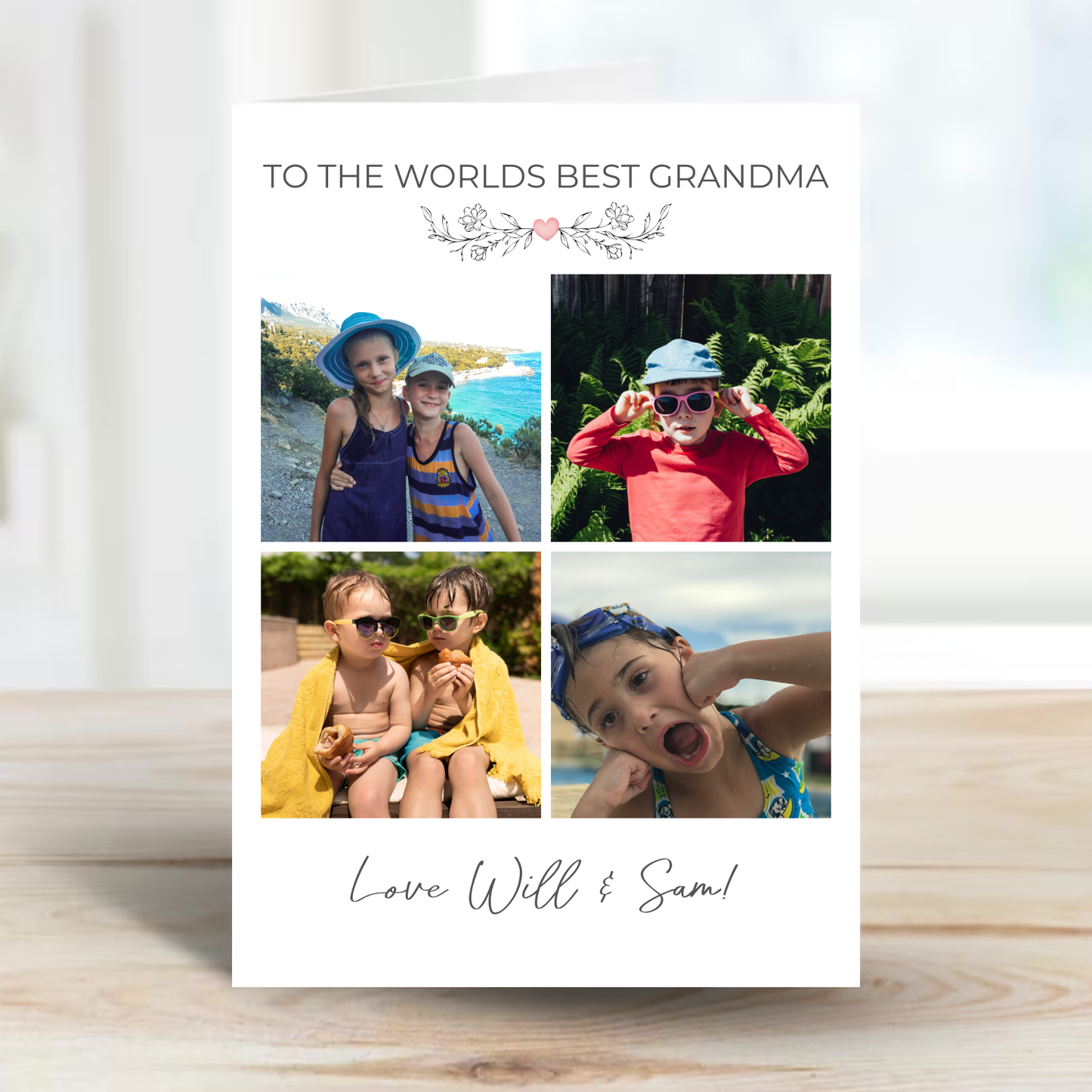 Happy Birthday Grandma, Mum or for anyone - Photo Card - PC17