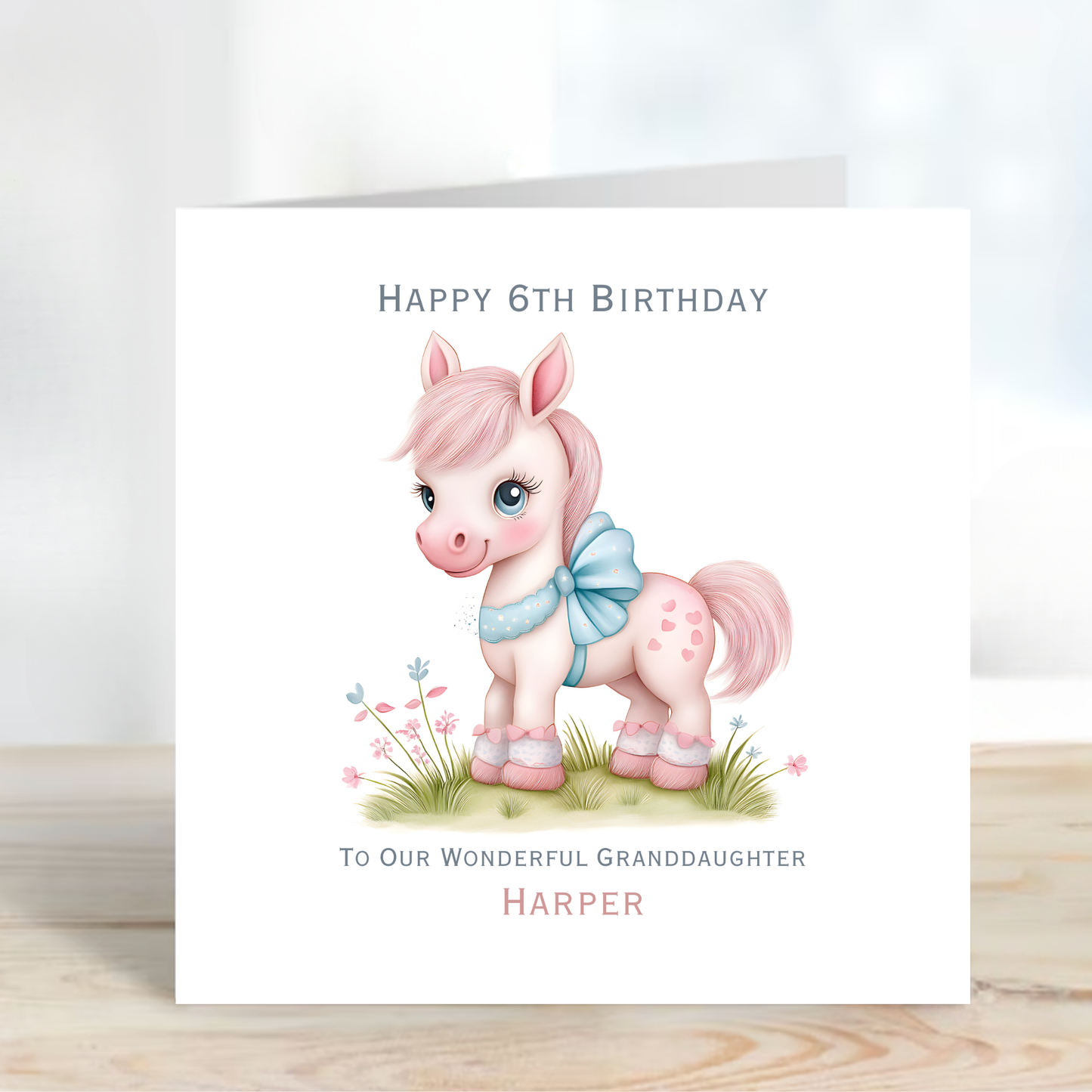 Cute Pony Birthday Card - C587