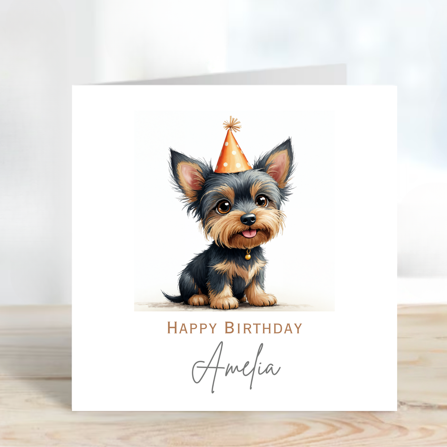 Cute Terrier Birthday Card - C536