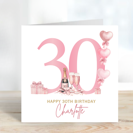 30th Birthday Card - C856